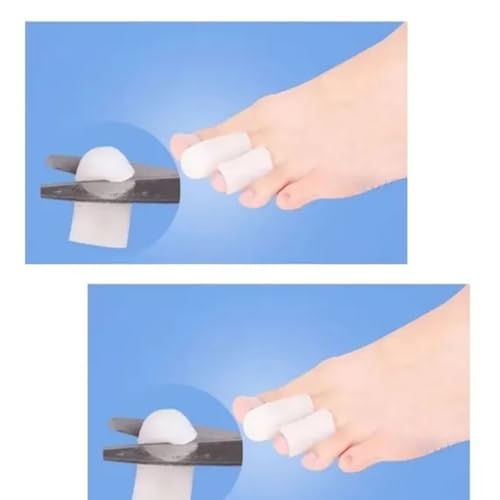 Protetores de Dedos dos Pés de Gel de Silicone, Pacote com 10 Unidades