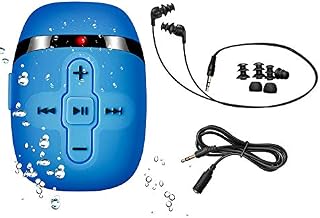 Sewobye Waterproof MP3 Player for Swimming and Running,Underwater Headphones with Short Cord, Shuffle