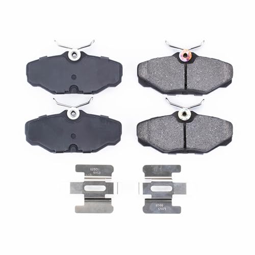 Image of PowerStop Rear Brake Pads for Ford Taurus 1993-05 |Lincoln Continental 1993-02 |Mercury Sable 1993-05 - Z17 Ceramic Brake Pads with Installation Hardware, 17-610