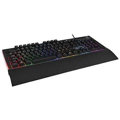 THE G-LAB Keyz TELLURIUM Tastiera da Gamer ITALIANA Cablata USB, Tastiera da Gioco con Retroilluminazione RGB Multicolore, Poggia Polsi Magnetico, 6 Tasti Macro, Anti-Ghosting, PC PS4 Xbox One
