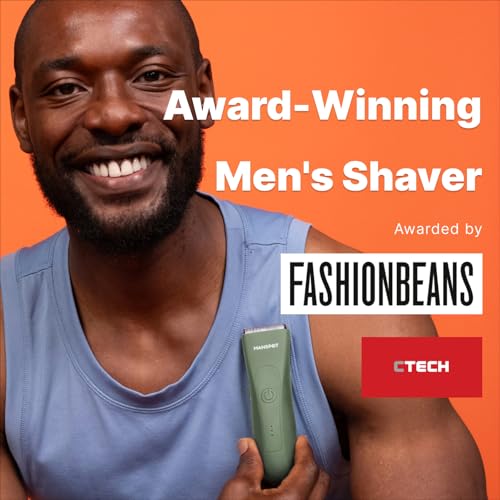 Image of MANSPOT Trimmers For Man, Electric Body Shaver Balls Trimmer Rechargeable with Hypoallergenic Ceramic Blade, Waterproof Wet /Dry Men's Body Groomers for Body Balls Legs Pubic Private Parts Hair (Green)