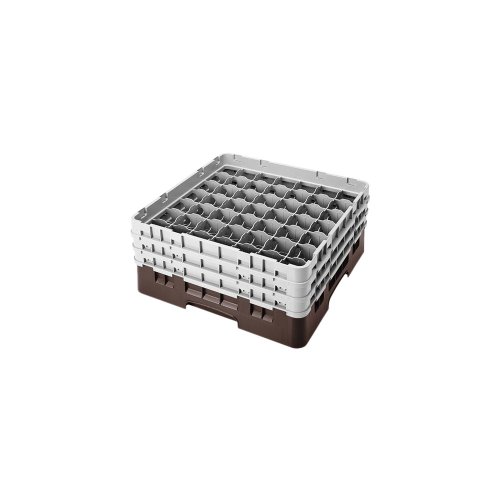 Camrack Glass Rack, W/3 Extenders, Full Size, 49 Compartments, 2-7/16'' Max. Dia., 6-7/8'' Max. (3 Pieces/Unit)
