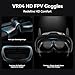 BETAFPV VR04 HD FPV Goggles with 1080P Resolution, 4.5'' Screen LCD, Micro SD Slot, 2 2600mAh Lipo Batteries Up to 3H, Adjustable Headband, Support Recording Replay Compatible for P1 Air Unit VTX