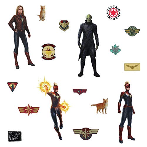 Roommates Rmk3946Scs Captain Marvel Peel And Stick Wall Decals #TOP27