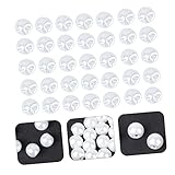 Angoily 50 Stück Bunte Runde Perlenschnallen aus Abs und Harz Dekorative Perlmuttknöpfe zum Nähen Multifunktionale Bekleidungsdekoration für Selbstgemacht und Textilveredelung