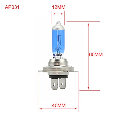 H7-Birne Krtopo 2er-Pack Halogenlampen 100W für Scheinwerfer