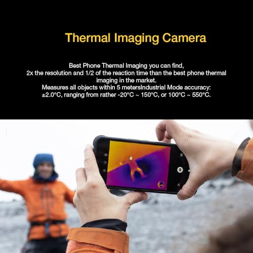 AGM Glory Pro Outdoor Handy 5G mit 256x192 Wärmebildkamera, 8GB+256GB Outdoor Smartphone ohne...