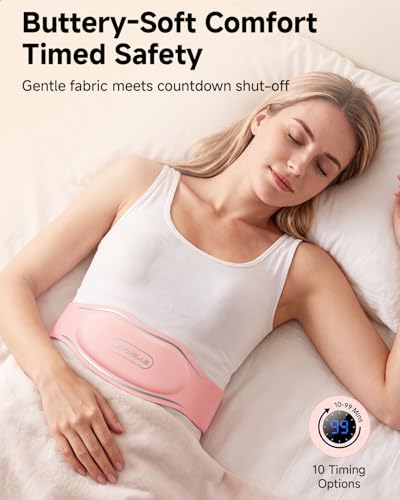 Image of Heating Pad for Period Cramps, Portable Heating Pad for Back - Instant Soothing Menstrual Cramp Relief, Cordless Heating Pads Rechargeable - FSA Eligible and HSA Eligible