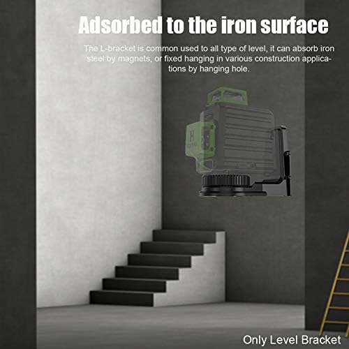 POHOVE Level Shelf, Strong Magnet 360 Degree Rotation Adjustable Support Level Bracket Ceiling Mount