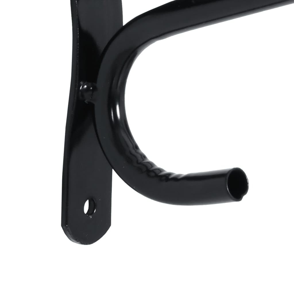 Soporte para Sillas de Montar de Pared - Organizador de Equipo Equestre, Negro, Hierro, 57 x 22,5 x 30 cm