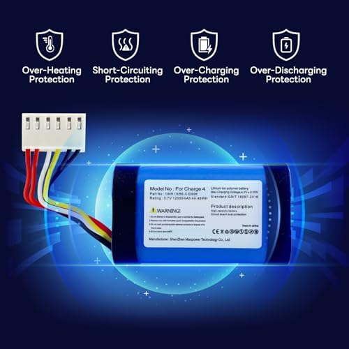 12000mAh Replacement Battery for JBL Charger 4, 2026 Upgrade High Capacity Battery for Charger 4 Bluetooth Speaker — 사진 3