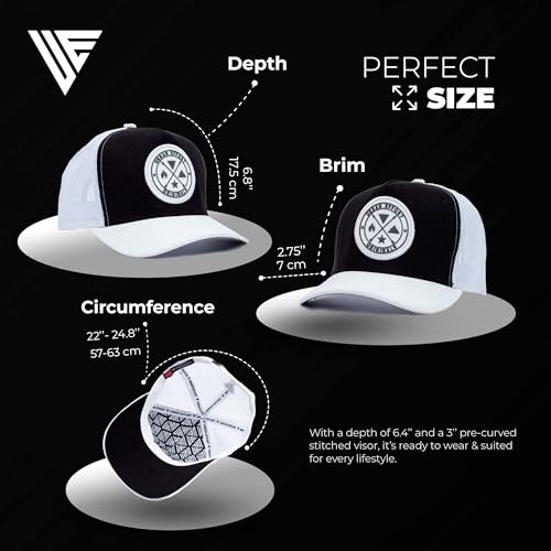 Image of Urban Effort Trucker Hat for Men - Mesh Back Baseball Cap, 5 Panel Snapback Hats for Men and Women