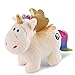 NICI 47375 Kuscheltier Rainbow Yang 13 cm – Einhorn Plüschtier für Mädchen, Jungen & Babys – Flauschiges Stofftier zum Kuscheln & Spielen – Kuscheliges Schmusetier, weiß/bunt