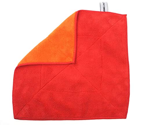 Kochblume| Microfasertuch 30 x 30cm Rot/Orange