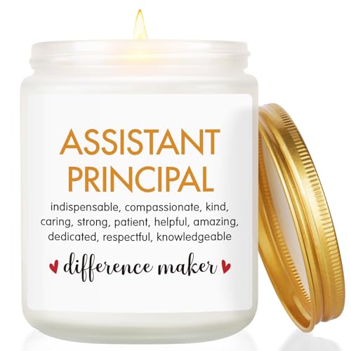 Assistant Principal Appreciation Gifts for Women Men, Lavender Candle, 7oz by Nuowagify - Used condition - US$11.90
