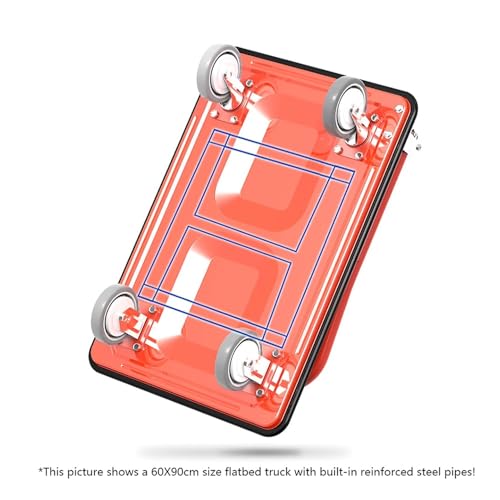 Carretilla plegable de plataforma resistente y ligera miniatura 4