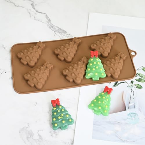 5Pcs Flexible Silicone Baking Molds for Christmas Chocolate Easy Releases Cake Candy and Cookie Baking Tool Chocolate Molds - Image 7