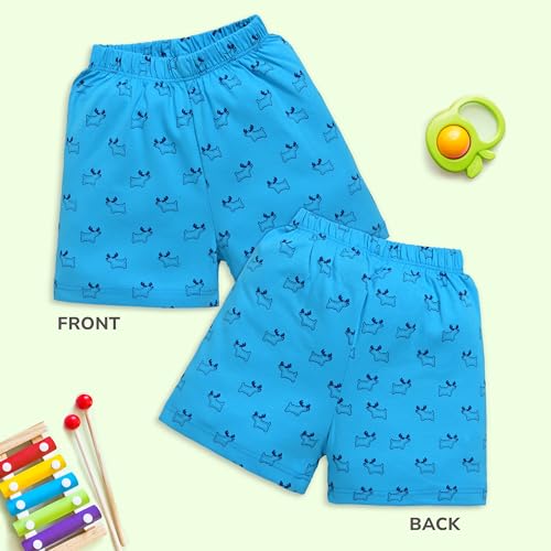 Image of LuvLap Baby Boys & Girls Regular Fit 100% Cotton Shorts Pack of 6
