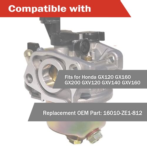 Image of Carburetor Kit for Honda GX120 GX160 GX200 Needle Bowl Float Gasket Seal Pin，Gaskets Bolt Washer Compatible，Gaskets Bolt Washer Compatible