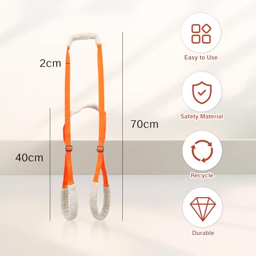 Image of Sling for Dogs Back Legs Rear Support Harness for Paralyzed or Handicapped Pets Assistance Lift Slings for Hind Leg Mobility Small Dog Handicap Supplies for Joint Injuries and Stability (Orange)