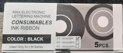 Max Ink Ribbon Cassette LM-IR300B for MAX Lettering Machine LM-370/380/390 Black, 50M {1Box = 5pc} - Image 7