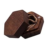 BESPORTBLE Holz Ring Geschenkbox Schmuck Verpackungsbehälter Ring Behälter Kleine Ringbox Etui Schmuck Verpackungs Fall