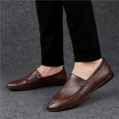 Mens Slip Resistant Loafers Shoes Breathable Slip On Comfortable Driving Style for Casual Events Business Outdoors Wedding2