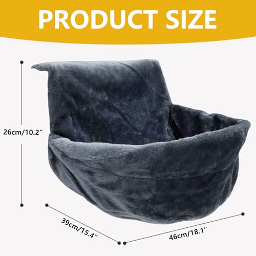 Lit surélevé pour chat intérieur avec hamac suspendu pliable pour animal
