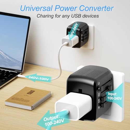 Lingpei 402 International Travel Adapter Voltage Converter Steps Down 220V To 110V thumb #1