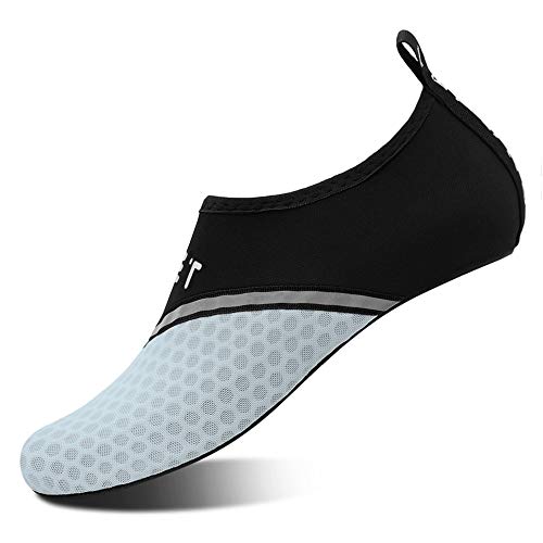 Sapatos aquáticos femininos e masculinos para natação na praia, surfe, yoga, exercícios, Light Blue