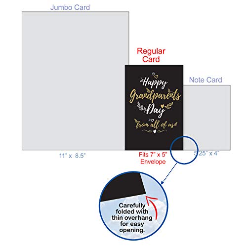 The Best Card Company - Loving Grandparent's Day Card From Family - Grandma, Grandpa Greeting - Happy Grandparents Day From All C5696Grg-Us #TOP7