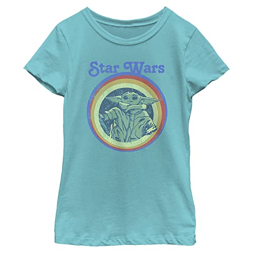 T-shirt fille Star Wars Mandalorian arc-en-ciel cadeau d'anniversaire idéal