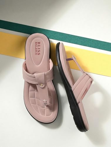 Image of Extra Soft Women's Comfortable Highcushioned Doctor Slippers|Flip-Flops Fashionable Casual & Stylish|Lightweight & Breathable Chappals|Outdoor Sandals Ladies&GirlsBB928