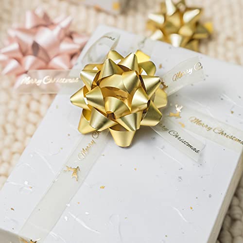 Wrapaholic Matte Gold Gift Bow Assortment (12 Bows) For Birthday, Wedding, Christmas, Baby Shower, Bridal Showers #TOP4