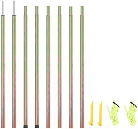 vidaXL Sunshade Sail Poles 2 pcs 98.4" Galvanised Steel