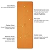 SaphiRose Non-Slip Yoga Mat with Alignment Lines TPE Home Fitness Eco-Friendly Exercise & Workout Mat with Carrying Strap Types of Yoga Orange+Black