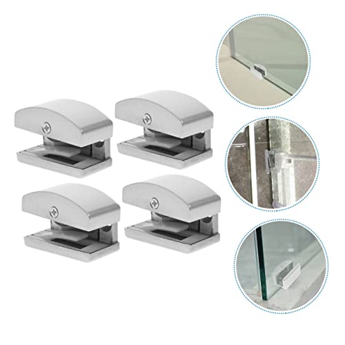 Miniatura 4 de Sewacc 4 Piezas Guía Inferior Ajustable Para Puerta De Ducha Corredera Repuesto Para Mamparas De Vidrio Rodillos Fricción Y Protección Desgaste