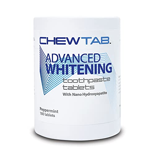 Weldental Chewtab Advanced Whitening Toothpaste Tablets With Nano-Hydroxyapatite Peppermint Refill #TOP4