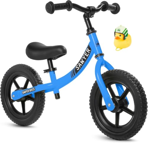 Sawyer Bikes - Bicicleta Sin Pedales Ultraligera - Niños 2, 3, 4 y 5 Años (Azul)