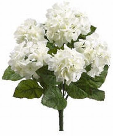 FBH335-CR-WH 22 in. Cream White Hydrangea Bush X5- Case of 6