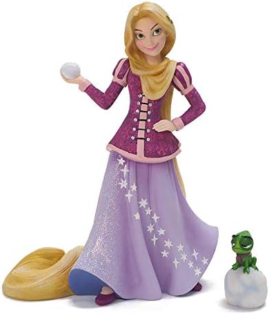Enesco Disney Showcase Tangled Rapunzel Holiday Princess and Pascal Figurine, 8.31 Inch, Multicolor