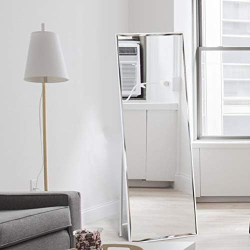 Amazon Brand - Eono 65"x24" Floor Mirror with White Frame Large Full Length Mirrors for Hanging and Floor Standing, Explosion-Proof