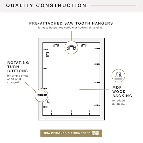 Image of MCS Everline Movie Poster Frame, 27x40, Black