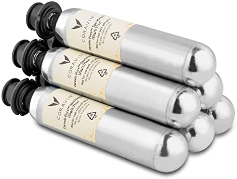 Coravin Sparkling CO2 Capsules | to be Used with Coravin Sparkling Wine Preservation System | Each Capsule Preserves up to 7 750ml Bottles - 6 Pack