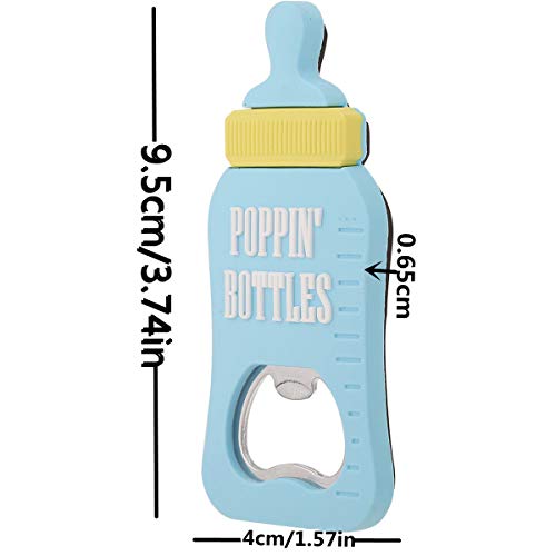 36Pcs Baby Shower Return Gifts Feeding Bottle Openers For Baby Shower Favor Bridal Shower Favor Souvenirs Gift Refrigerator Magnets Bartender Opener Baby Birthday Party Supplies (Blue Opener, 36) #TOP1