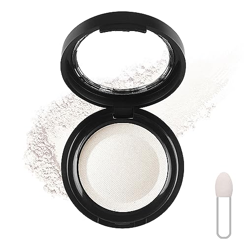 Image of Eyeshadow Single Shimmer Make-Up Fine Powder Palette Eyeshadow, High Pigment Long-lasting Sweatproof Single Eye Shadow (White)