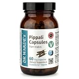 DR WAKDE'S Pippali Kapseln (Langer Pfeffer, 60 Veg Caps, Ayurveda-Ergänzung, Vegan, Kräuter, Natürlich)