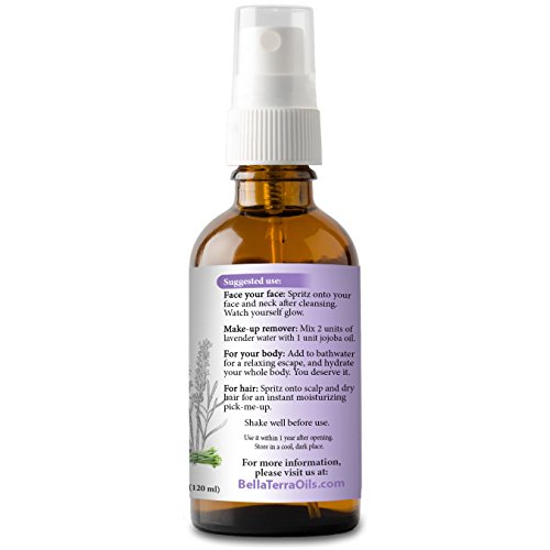New Lavender Water. 4Oz. Hydrosol. Facial Toner Revitalizer. Organic. 100% Pure. Alcohol-Free. Steam-Distilled From Lavender Flower. Moisturizing Body Mist. Natural Body Spray. For All Skin Types. #TOP2