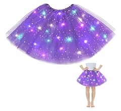 AYBUY Girls' Tulle Skirt With LED Light Tulle Tutu Skirt With Lining