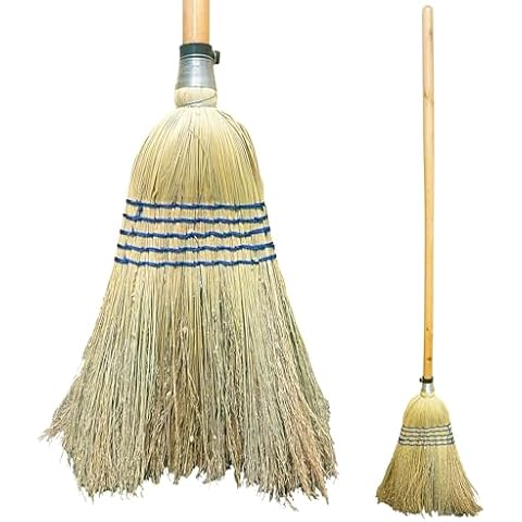 Heavy Duty Traditional Corn Broom with 120cm Handle Cover
